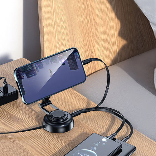 3-in-1 Tri-Cable Magnetic Car Mount Charger