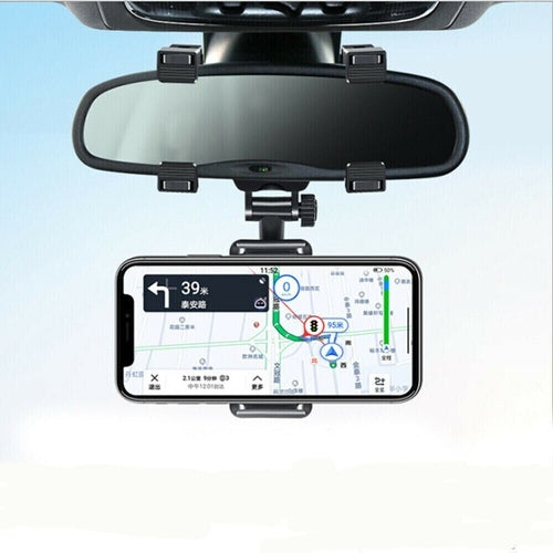 Universal 360° Rear-View Mirror Phone & GPS Mount