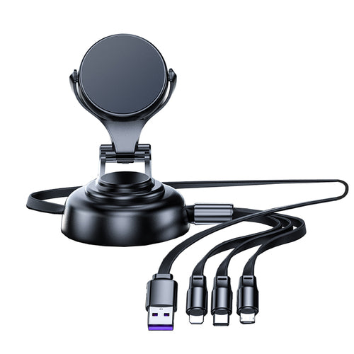 3-in-1 Tri-Cable Magnetic Car Mount Charger