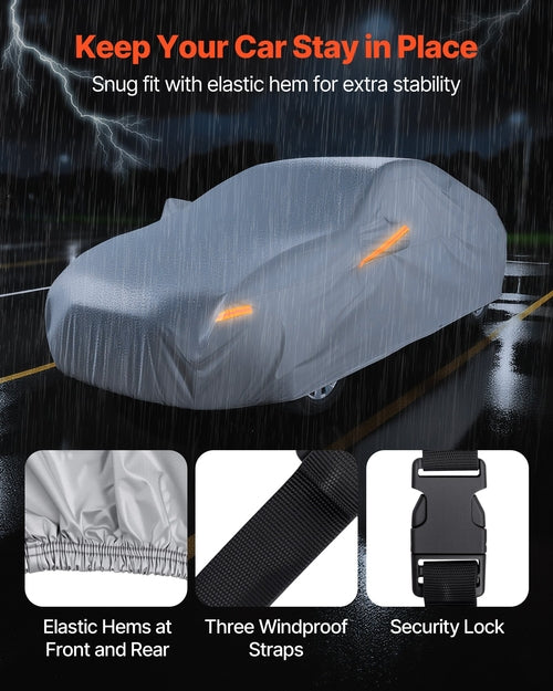 Waterproof Car Cover for Mid-Size European Sedans