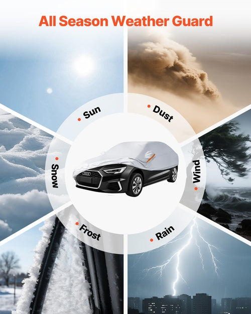 Waterproof Car Cover for Mid-Size European Sedans